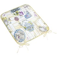 BELLATEX Seat cushion EMA 34/558 smooth 40 × 40 cm, Garden lilac - Pillow Seat