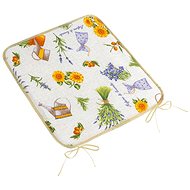 BELLATEX Seat cushion EMA 34/561 smooth 40 × 40 cm, Lavender with teapot - Pillow Seat