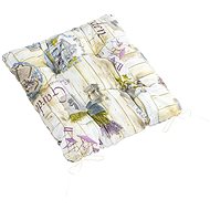 BELLATEX Seat cushion EMA 41/558 quilted 40 × 40 cm, Garden lilac - Pillow Seat