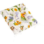 BELLATEX Seat cushion EMA 41/561 quilted 40 × 40 cm, Lavender with teapot - Pillow Seat