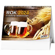 Baloušek Print Table calendar - Year 2024 with Czech microbreweries - Desk Calendar
