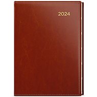 Baloušek Print Weekly diary - Oskar - premier - A5 - brown - 2024 - Planner
