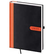 Helmet Daily Diary A5 - Bora - black/orange 2024 - Planner