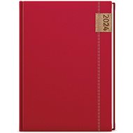 Baloušek Print Diary - David - denim - A5 - red - 2024 - Planner