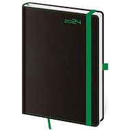 Helmet Weekly Diary A5 - Black Green with pen loop 2024 - Planner