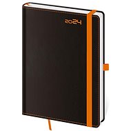 Helmet Weekly Diary A5 - Black Orange with pen loop 2024 - Planner
