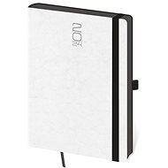 Helmet Weekly Diary A5 - Memory - white with rubber band 2024 - Planner