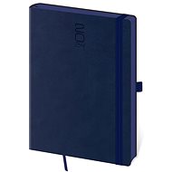 Helmet Weekly Diary A5 - Memory - dark blue with rubber band 2024 - Planner