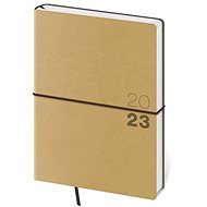 Helmet Weekly Diary A5 Flexio - light brown with rubber band 2024 - Planner