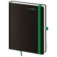 Helmet Weekly Diary B6 - Black Green with pen loop 2024 - Planner