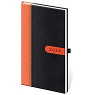 Helmet Weekly Pocket Diary - Bora - black/orange 2024 - Planner