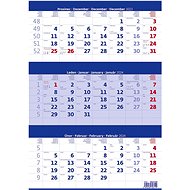 Helmet Wall calendar - Three months blue 2024 - Wall Calendar