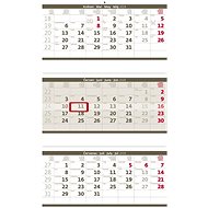 Helmet Wall calendar - Three months folded grey 2024 - Wall Calendar