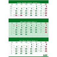 Helmet Wall calendar - Three months green 2024 - Wall Calendar