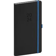 Notique Kapesní diář - Nox - černý / modrý 2024 - Diář