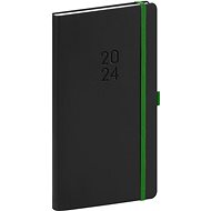 Notique Kapesní diář - Nox - černý / zelený 2024 - Diář