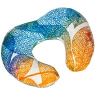 BELLATEX Travel pillow horseshoe Korall 24/294 approx. 30×35 orange leaves - Travel Pillow
