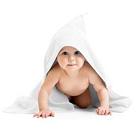 Bellatex Terry towel with hood - 80 × 80 cm - white - Children's Bath Towel