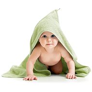 Bellatex Terry towel with hood - 80 × 80 cm - light green - Children's Bath Towel