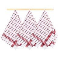 Bellatex Set of 3 pieces - 50 × 70 cm - cube red - Dish Cloth