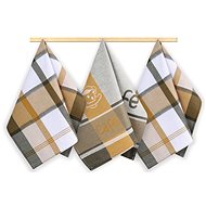Bellatex Set of 3 pieces - 50 × 70 cm - coffee - Kitchen Towel
