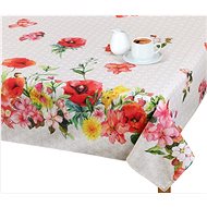 Bellatex Tablecloth EMA - 130 × 160 cm - floral border - Tablecloth