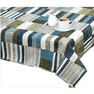 Bellatex Tablecloth EMA - 140 × 160 cm - blue-grey tiles - Tablecloth