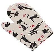 Bellatex 28 × 18 cm - black cat - Oven Mitt