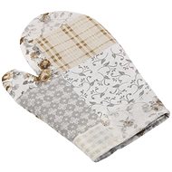 Bellatex 28 × 18 cm - beige-grey patchwork - Oven Mitt