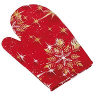 Bellatex 28 × 18 cm - Christmas balls gold - Oven Mitt