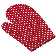 Bellatex 28 × 18 cm - red hearts - Oven Mitt