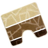 Bellatex AVANGARD - wc 60 × 50 cm - hnědé čtverce - Toilet Mat