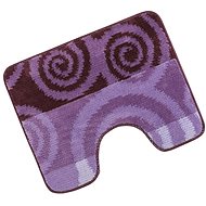 Bellatex ELLI - toilet 60 × 50 cm - purple round - Toilet Mat