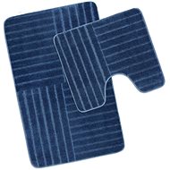 Bellatex STANDARD malá sada - 80 × 50, 50 × 40 cm - modré pruhy - Bath Mat