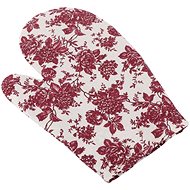 Bellatex 28 × 18 cm - burgundy flower - Oven Mitt