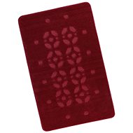 Bellatex STANDARD 60 × 100 cm - burgundy footprint - Bath Mat