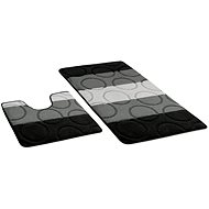 Bellatex SADA AVANGARD 60 × 100 + 60 × 50 cm - šedé kroužky - Bath Mat
