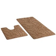 Bellatex SADA STANDARD 60 × 100 + 60 × 50 cm - béžový podzim - Koupelnová předložka