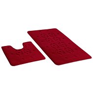 Bellatex SADA STANDARD 60 × 100 + 60 × 50 cm - bordová stopa - Bath Mat