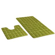 Bellatex SADA STANDARD 60 × 100 + 60 × 50 cm - zelený mech - Bath Mat