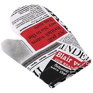 Bellatex 28 × 18 cm - newspaper red - Oven Mitt