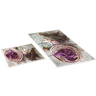 Bellatex 3D printing set - WITHOUT DESIGN 60 × 100, 60 × 50 cm WC - lavender - Bath Mat