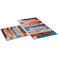 Bellatex 3D printing set - WITHOUT DESIGN 60 × 100, 60 × 50 cm WC - wooden floor - Bath Mat