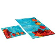 Bellatex 3D printing set - WITHOUT EXCAVATION 60 × 100, 60 × 50 cm WC - maple leaves - Bath Mat