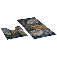 Bellatex 3D printing set 60 × 100, 60 × 50 cm - feather - Bath Mat