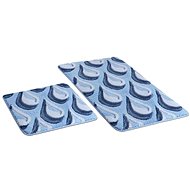 Bellatex ULTRA set 60 × 100, 60 × 50 cm - blue drops - Bath Mat