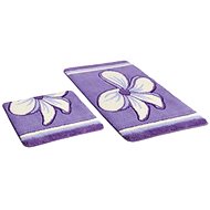 Bellatex ULTRA set 60 × 100,60 × 50 cm - purple flower - Bath Mat