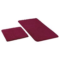Bellatex MICRO set - without embroidery 60 × 100, 60 × 50 cm - burgundy - Bath Mat