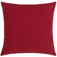 Bellatex LADA - 40 × 40 cm - vínová Uni s efektem režného materiálu - Pillow
