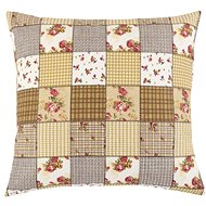 Bellatex ADÉLA - 40 × 40 cm - růžička s kostičkou béžová - Pillow
